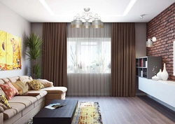 Photo of a living room in a modern style in an apartment of 18 sq m