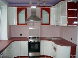 Inexpensive corner kitchens in Khrushchev photo