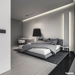 Bedroom With Gray Floor Photo