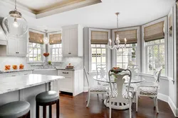 Bay window kitchen interior