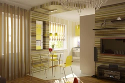 Khrushchev apartment design 2 rooms with redevelopment