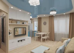 Хрущев пәтерінің дизайны 2 бөлмелі қайта құрумен