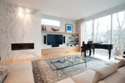 Dedicated area in the living room photo
