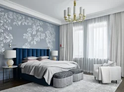 What wallpaper design is in fashion now photo for the bedroom