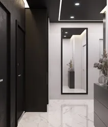 Design black and white hallway
