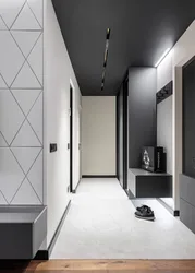 Design black and white hallway