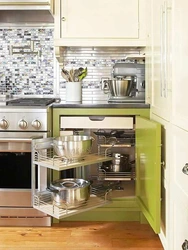 Kitchen location of household appliances photo