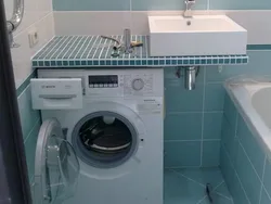 Bathroom design with machine under sink