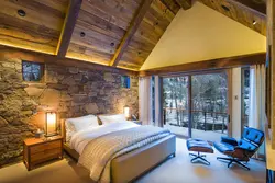 Bedroom Interiors With Stone Photo