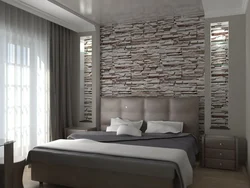 Bedroom design with stone