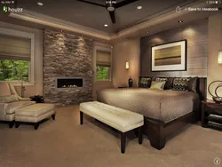 Bedroom Design With Stone