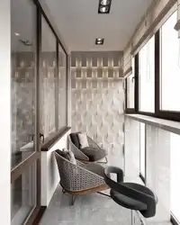 Loggia design with panoramic glazing 6 meters