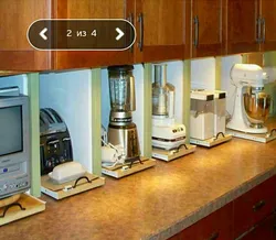 Kitchen how to place household appliances photo