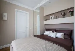 Bedroom design photo Khrushchev wardrobe