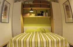 Bedroom design photo Khrushchev wardrobe