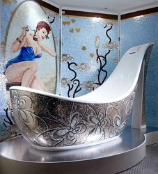 Bathroom design with a picture photo