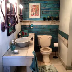 Bath in the village photo