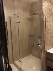 Shower room in apartment photo without tray