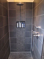 Shower room in apartment photo without tray