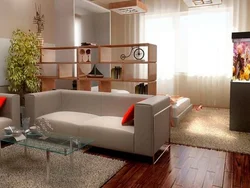 Dizayn Qonaq Otağı Və Yataq Otağı Bir Otaqda 20 Metr