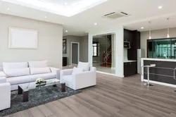 Laminate modern style in the living room photo