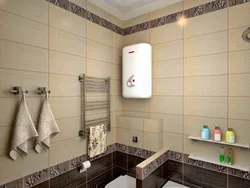Bathroom design photo with geyser photo