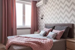 Bedroom Design In Gray Pink Tone