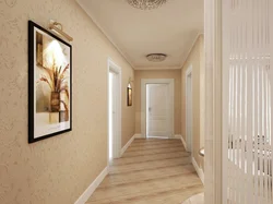 Design Of A Narrow Corridor Wallpaper In The Apartment