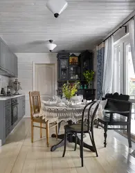 Kitchen dining room at the dacha photo