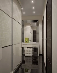 Panel Evində Bir Mənzildə Dar Bir Koridorun Dizaynı