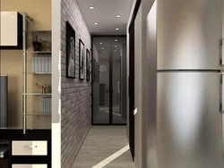 Design of a narrow hallway in an apartment in a panel house