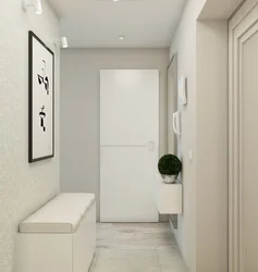 Design of a narrow hallway in an apartment in a panel house