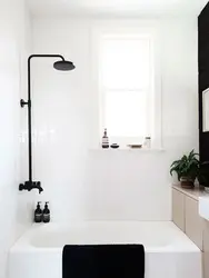 Black taps bathroom design