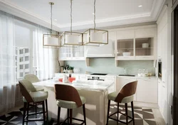 Kitchen design 24 sq m with 2 windows
