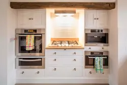 Non-Built-In Stove In The Kitchen Interior