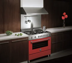 Non-Built-In Stove In The Kitchen Interior