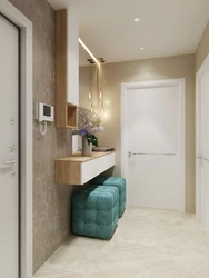 Three by three hallway interior