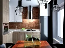 Kvartiralarda Loft Uslubidagi Oshxonalar Fotosurati 9 Kvadrat Metr