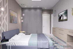 Bedroom Interior TV Opposite The Bed