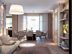 Living room design with sofa and table photo
