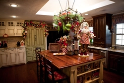 Decorating the kitchen for the new year photo