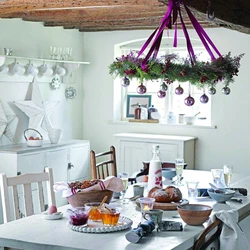 Decorating the kitchen for the new year photo