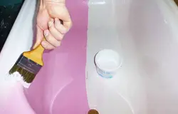 How to paint a bathtub at home photo