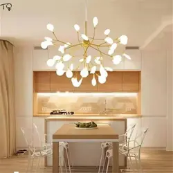 Chandelier for the kitchen on a suspended ceiling in a modern style photo