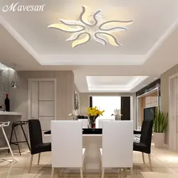 Chandelier for the kitchen on a suspended ceiling in a modern style photo