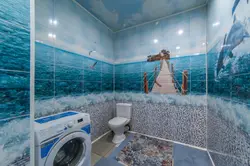 Bath interior with pvc panels