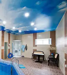 Suspended Ceiling Bathroom Photo With Flowers
