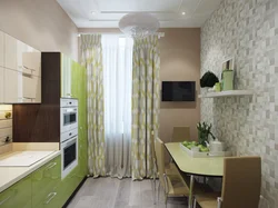 Wallpaper For A Small Kitchen In Khrushchev Photo Visually Enlarges