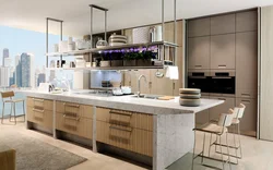 Hanging kitchen photo design