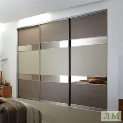 Photo Of Built-In Wardrobes In The Bedroom With Mirrors